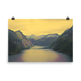 NORWEGIAN FJORD Photo paper poster
