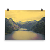 NORWEGIAN FJORD Photo paper poster