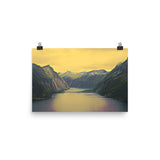 NORWEGIAN FJORD Photo paper poster