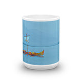 VIKING SHIP (Mosaic Blue) Coffee & Tea Mug