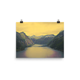 NORWEGIAN FJORD Photo paper poster