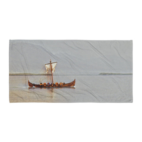 VIKING SHIP Beach Blanket