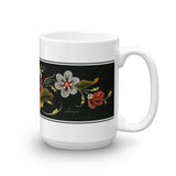 Rogland Rosemåling Norwegian Folk Art Flowers (Norway) - Coffee & Tea Mug