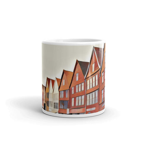 Bryggen Shops (Bergen) Norway - Coffee & Tea Mug