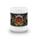 Rogland Rosemåling Norwegian Folk Art Flowers (Norway) - Coffee & Tea Mug