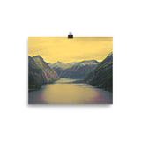 NORWEGIAN FJORD Photo paper poster